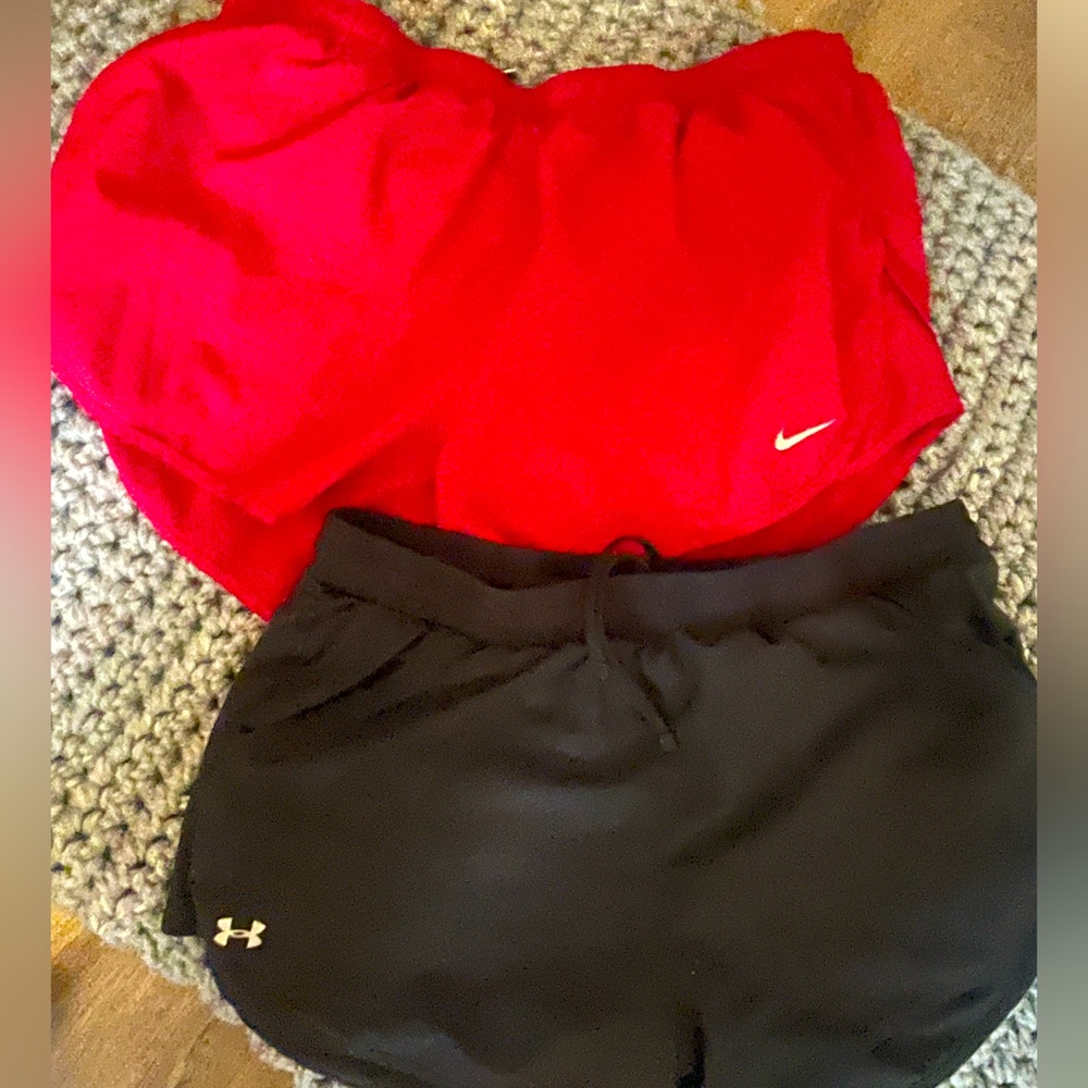 Nike under armor running shorts